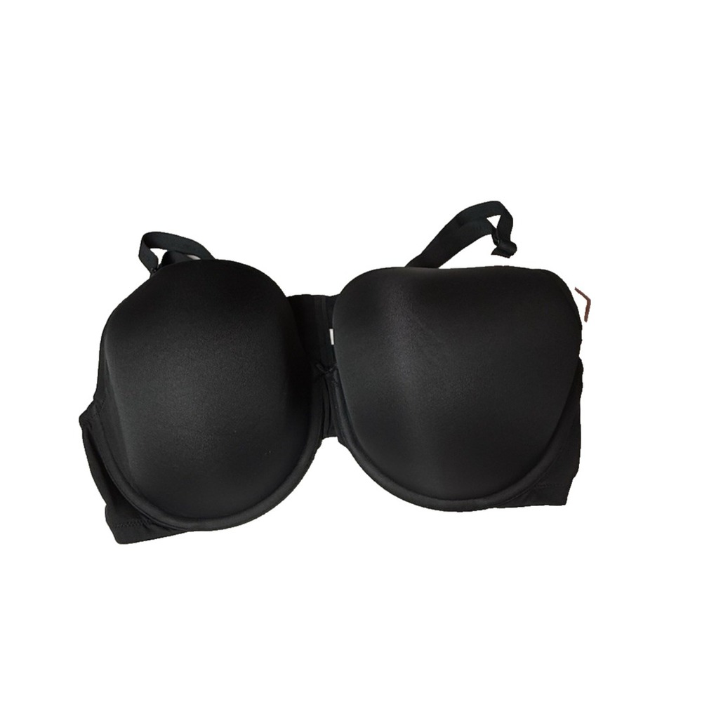 Cacique Lightly Lined T-shirt Bra Size 46DDD‎ Black Underwire NWT-613